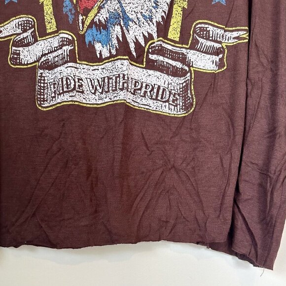 NWT Wst Cst Boxy Crop Oversized Middle of Nowhere Ride With Pride Shirt - Large - Picture 4 of 7